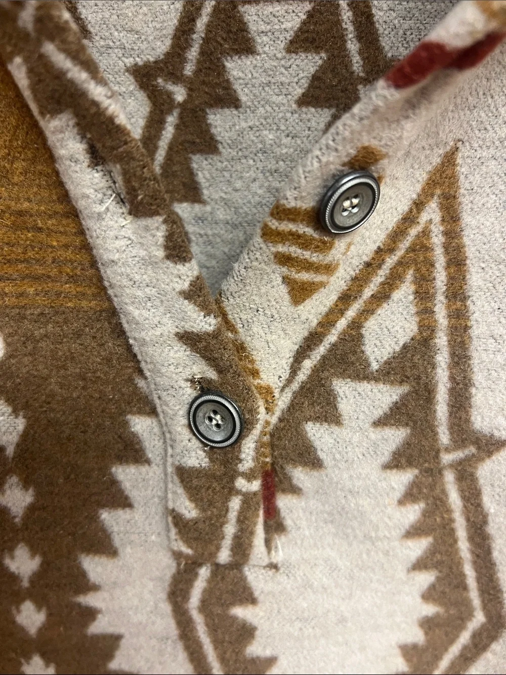 Kori L Rustic Aztec Pullover - Picture 4 of 5